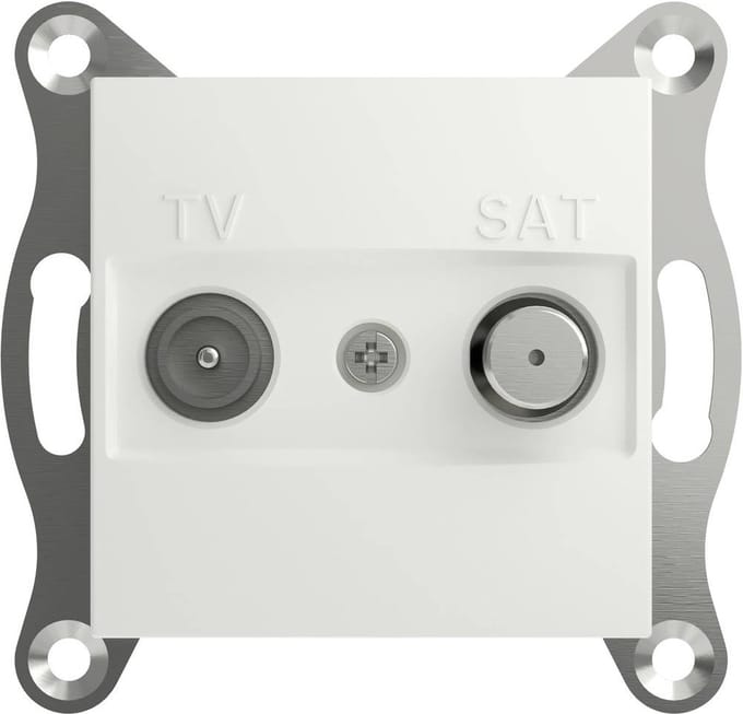 Schneider Electric EPH3470121D TV-satelliet eindcontactdoos Asfora Wit (RAL 9003) 1 stuk(s)