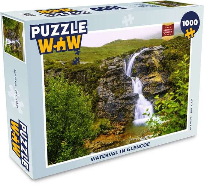 Puzzel Waterval in Glencoe - Legpuzzel - Puzzel 1000 stukjes volwassenen