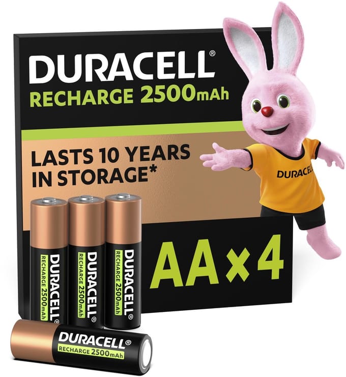 Duracell Rechargeable AA 2500mAh batterijen 40 Stuks