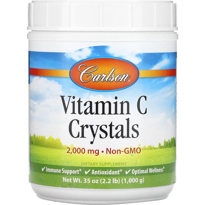 Cristaux de Vitamine C, 1 000G (2.2 lb)