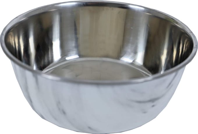 Eetbak hond RVS marmer 1890 ml