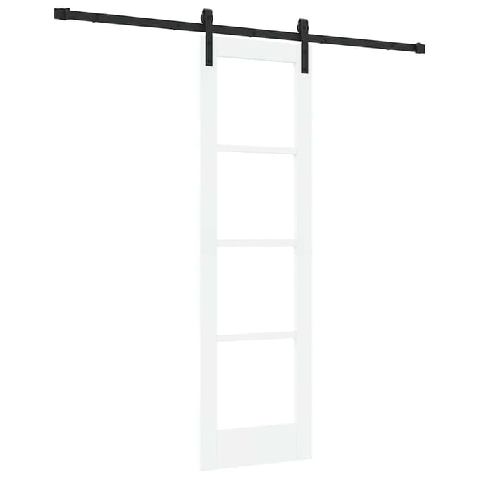 vidaXL - Schuifdeur - ORKDAL - Wit - en - Zwart - 61 - x - 198,5 - cm