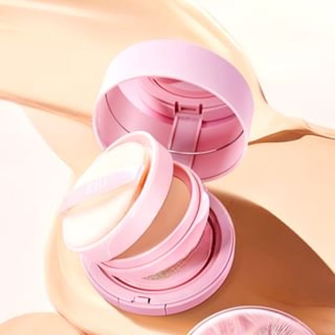 HEXZE - 2 In 1 Long-lasting Concealer Cushion Powder - 2 Colors #01 Bright Skin
