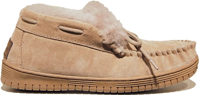 Warmbat Bunya Suede Dames Sloffen - Taupe