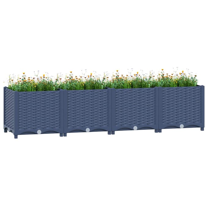 vidaXL - Plantenbak - verhoogd - 160x40x38 - cm - polypropyleen