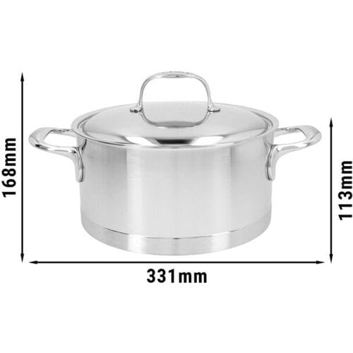 DEMEYERE ATLANTIS 7 - Kookpan met deksel - Ø 220mm - RVS