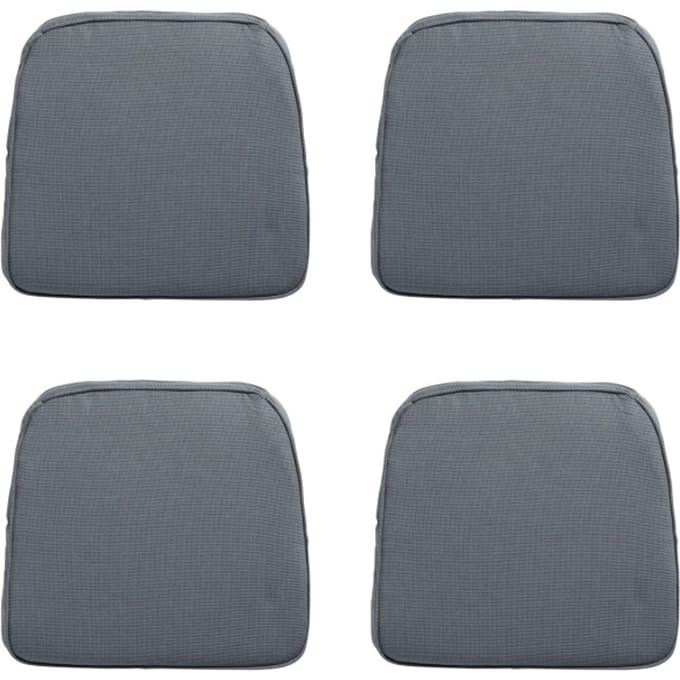 Madison - Zitkussen Wicker Rib grey - Ca. 48x48 cm - Set van 4