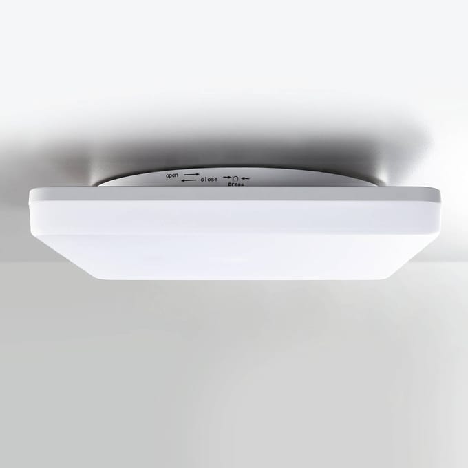 Heitronic LED plafondlamp Pronto, hoekig, 28 x 28 cm