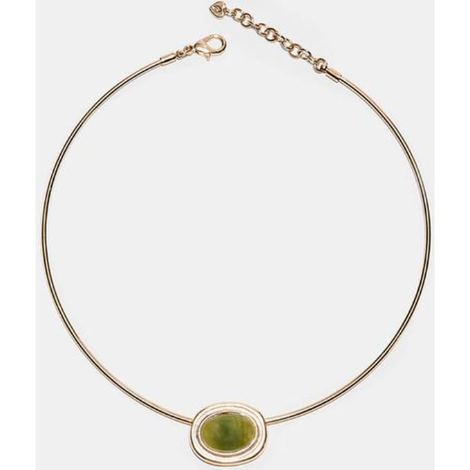 Stradivarius Stevige choker met bedel  Goud OS