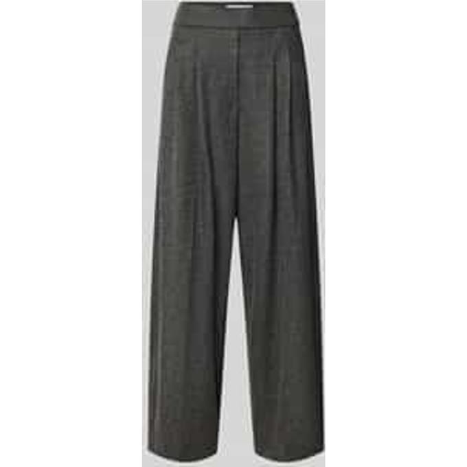 Wide leg wijdte broek met wolmet model 'MAYLA 6/8'