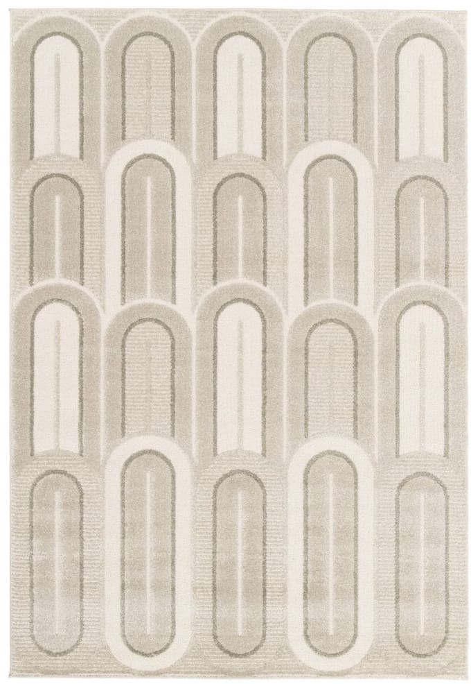 Retro vloerkleed - Forme Pavé taupe 200x290