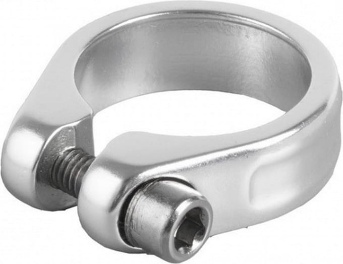 inbus zadelpenklem 31,8 mm alu zilver