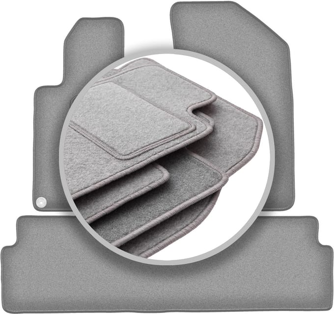 Automatten asgrijs voor: Peugeot 508 RXH achter compleet (2010-2018)