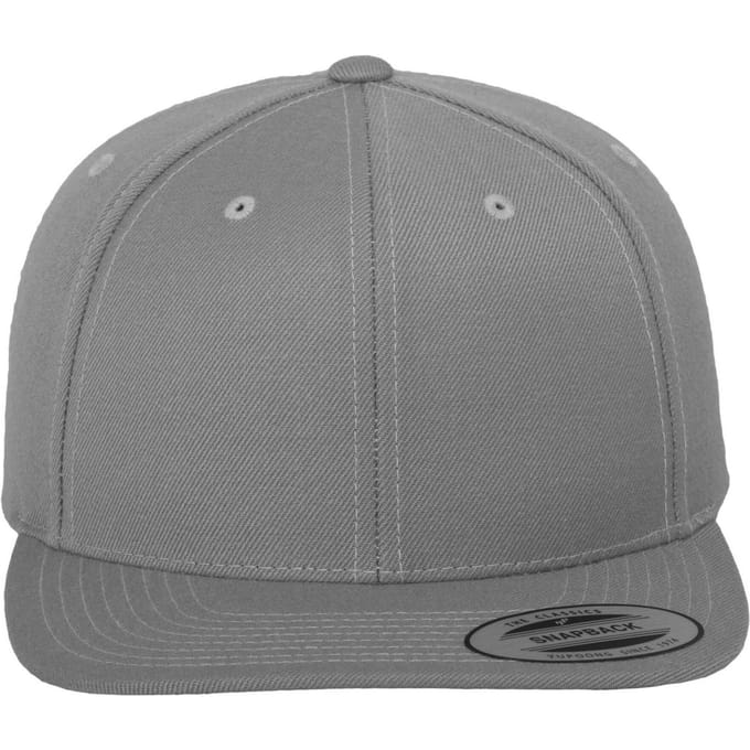 Flexfit Klassieke Snapback-cap voor volwassenen (Zilver)