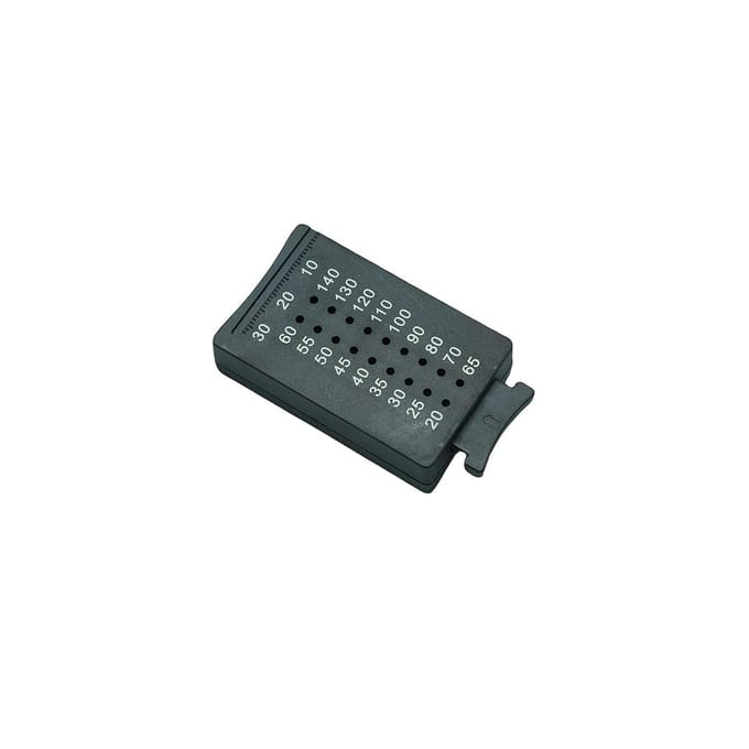 1 Stuk Tandheelkundige Gutta Percha Snijder 7cm Zwart Plastic Endo Liniaal Voor Nauwkeurig Meten Snijden Kliniek Gereedschap gray