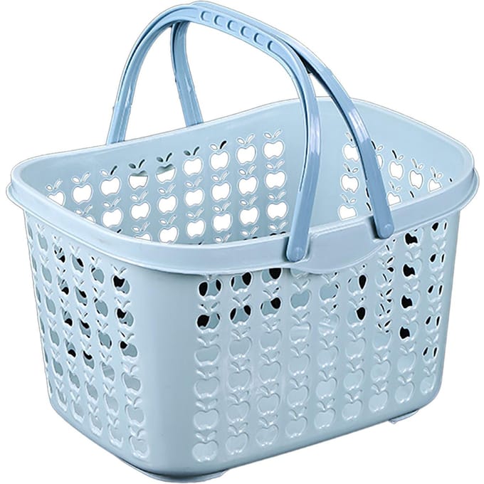 Plastic Handmand Mand Grote Capaciteit Stabiele Ondersteuning Draagbare Picknickmand Bier Mand voor Buiten white