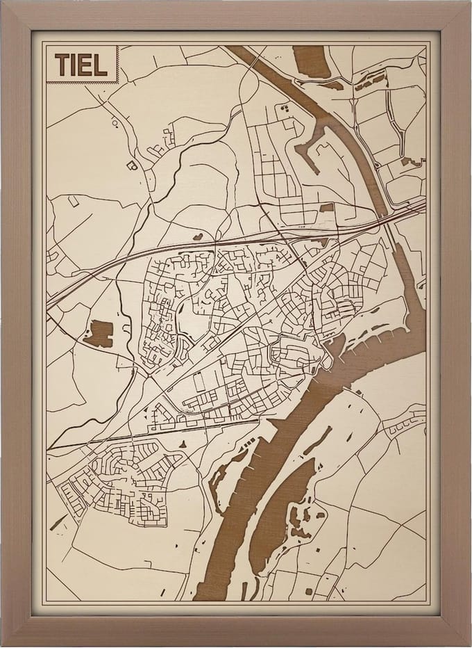 Decoratief Beeld - Houten Van Tiel - Hout - Bekroned - Bruin - 21 X 30 Cm
