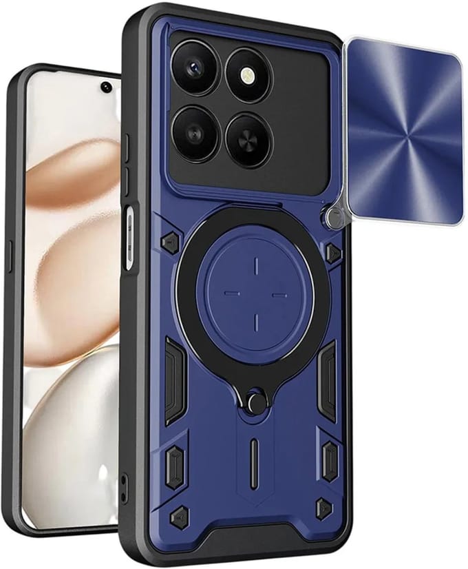 Hoes voor Honor 400 Smart 4G / X7d 4G / 400 Smart 5G, Techsuit, CamGuard Pro, Blauw