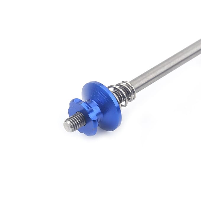 2 stuks Ultralicht Titaniumlegering Snelspanner Fiets Vervanging Reparatieonderdelen (Blauw) gray