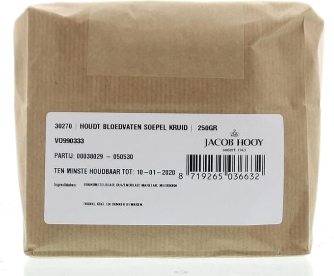 Jacob Hooy Houd bloedvaten soepel kruiden 250 Gram