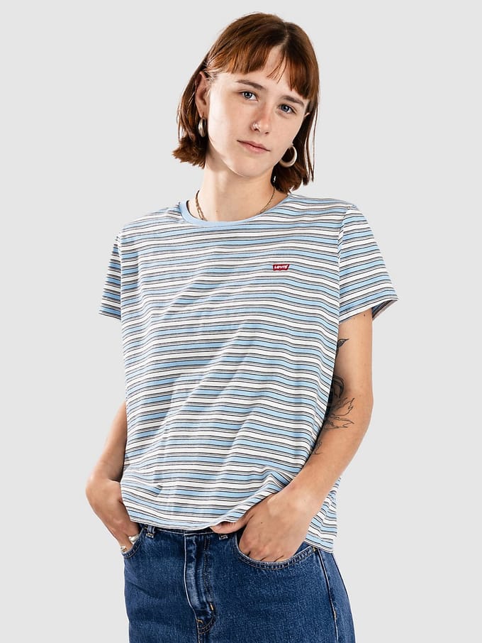 Levi's - Dames t-shirt - Maat S - Vrouwen - blauw -