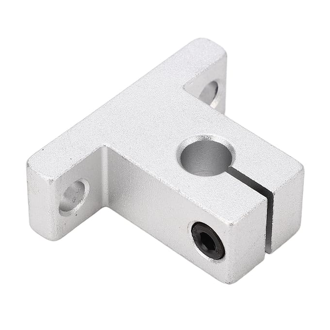 10 stuks Lineaire As Ondersteuning Bewegingsstang Geleiderail Eindondersteuning Aluminiumlegering voor 3D-printer white