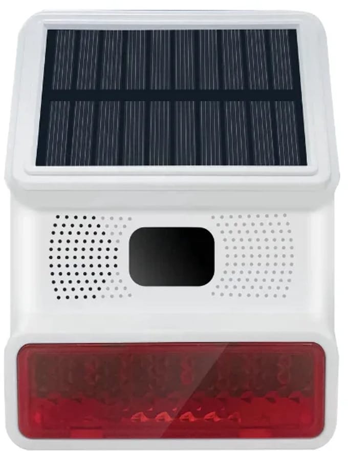 Hozard® Draadloze Buiten Sirene – 100dB - Solar Panel - IP66