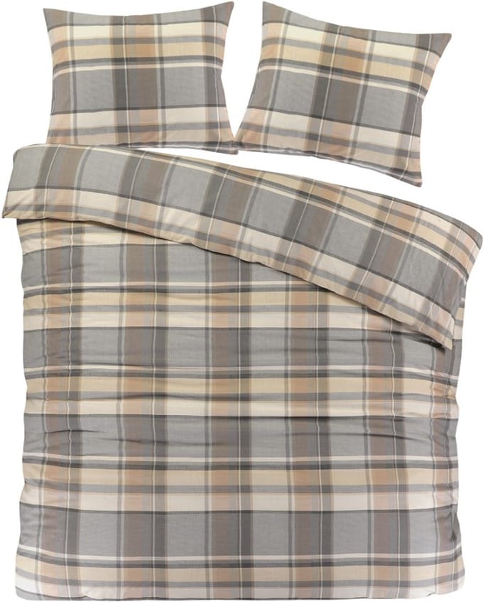Day Dream Bram - Dekbedovertrek - Lits-jumeaux - 240 x 200/220 - Grijs