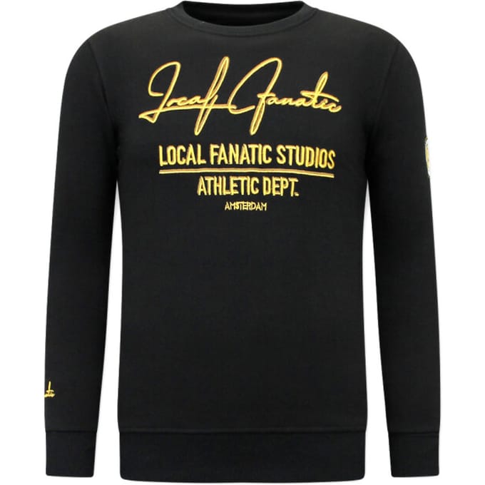 Heren Sweater - Athletic Dept. - Zwart / Goud