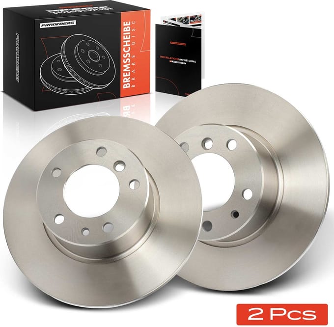 Frankberg 2x Remschijven Vooras voor BMW 5er Touring E34 18L