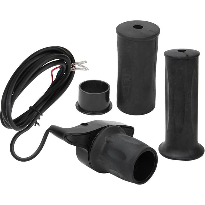 1 Paar Universele Snelheid Gashendel Gashendel voor Elektrische Fiets Scooter 22,5 mm Handvatten black