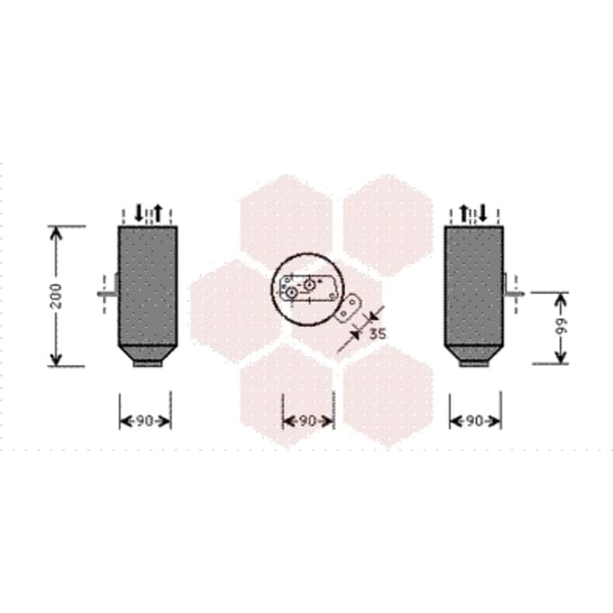 Droger, airconditioningsysteem VAN WEZEL 0600D217
