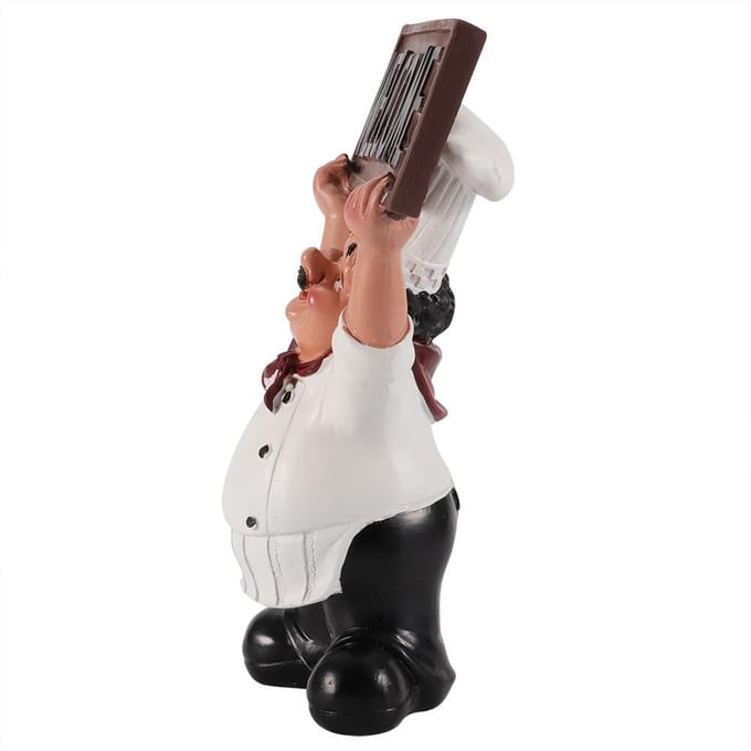Hars Chef Figuren Ornament Beeld Model Ambachten Decor Bar Koffie Shop  (#2) white