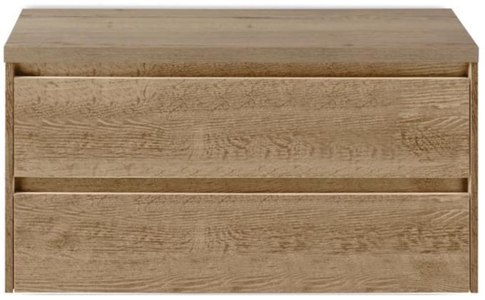 Dante Badmeubelset 100 cm - Natuur Eiken - Wastafelbovenblad