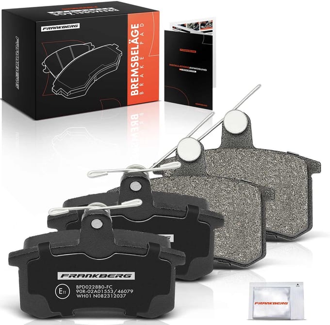 Frankberg 4x remblokken achteras voor Audi 100 Avant