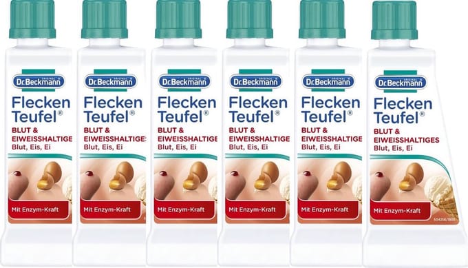 Dr. Beckmann Vlekkenduivel Bloed+melk+eiwit Voordeelverpakking 6 Stuks