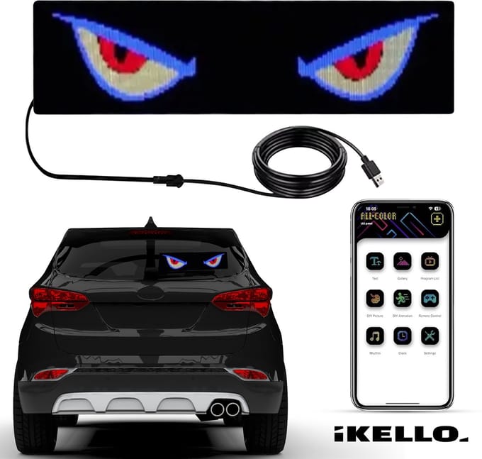 Ikello LED Flexibel Display bord - APP control- Auto LED bord - Reclame LED bord - Bluethooth - Interieursets