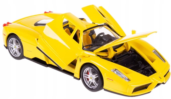 Bburago Ferrari Enzo Model Auto 1:24 Geel Metaal