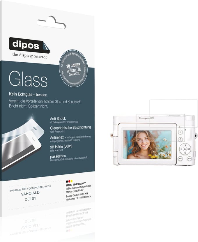 dipos – 2x Matte Pantserfolie geschikt voor VAHOIALD DC101 | 9H Screenprotector