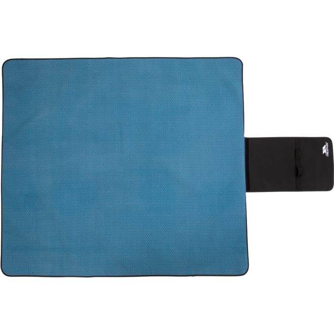Trespass Waterdichte Geruite Opvouwbare Deken (Rijk groenblauw)