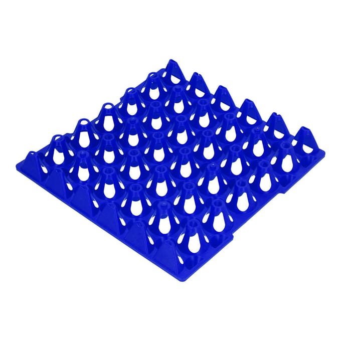 5PCS Plateaux à œufs en plastique 30 cellules Porte-boîtes à œufs Plateau pour le stockage le transport Fournitures pour la maison la ferme bleu