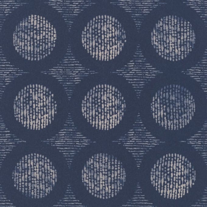 Retro behang blauw rasch 862232