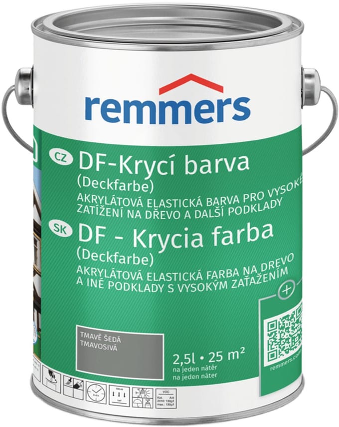 Remmers - DF Dekverf 5 l, Scandinavisch rood