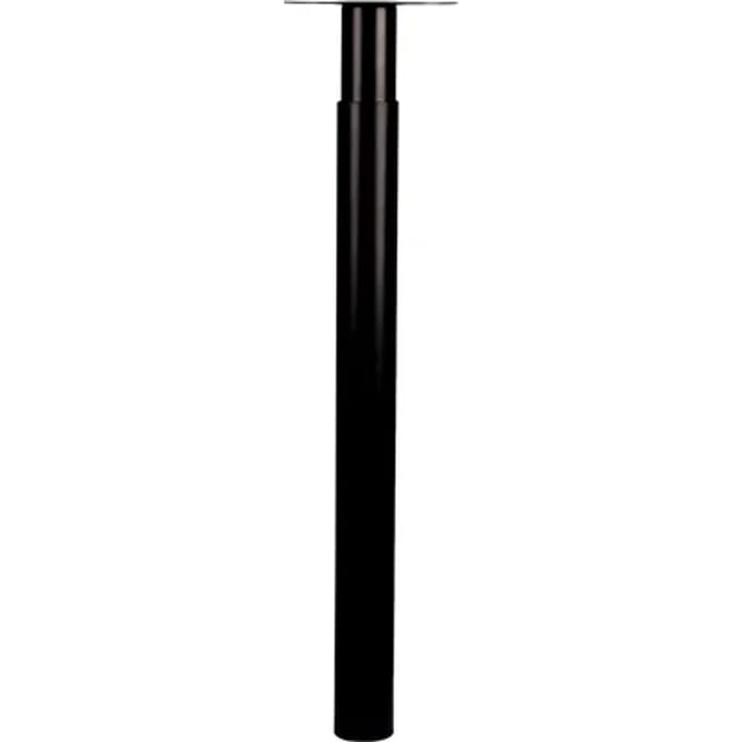 Duraline Meubelpoot Verstelbaar Staal 5,6x70-110cm Zwart