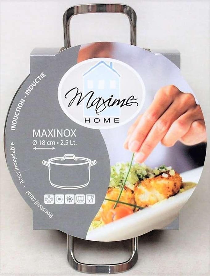 Kookpot inox dia.18cm - 2,5 liter