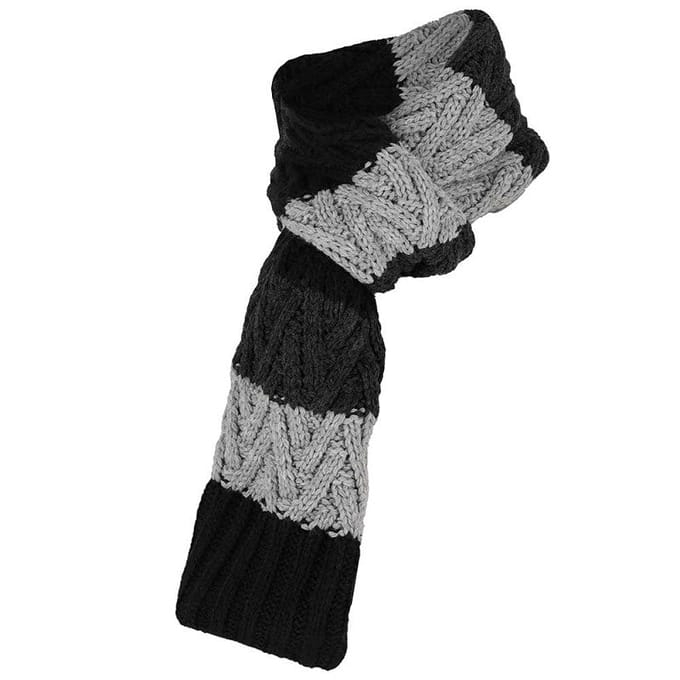 Sjaal jongens - Knitted - 2 t/m 8 jaar - Zwart / 4/8 Jaar