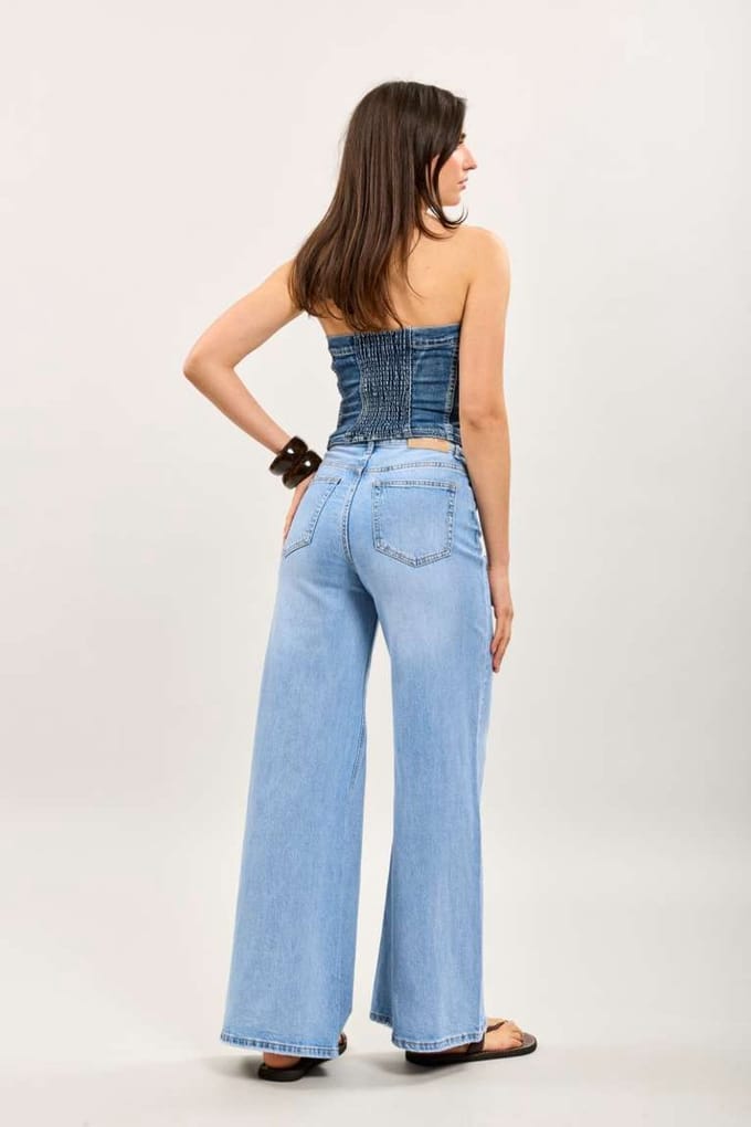 Toxik3 - Monica wide leg jeans light