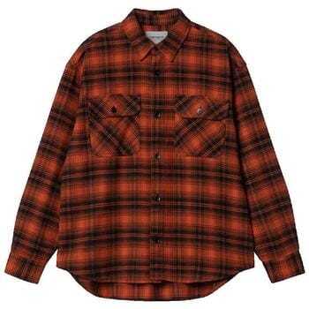 Overhemd Lange Mouw Carhartt Chemise Krenz en flanelle de coton