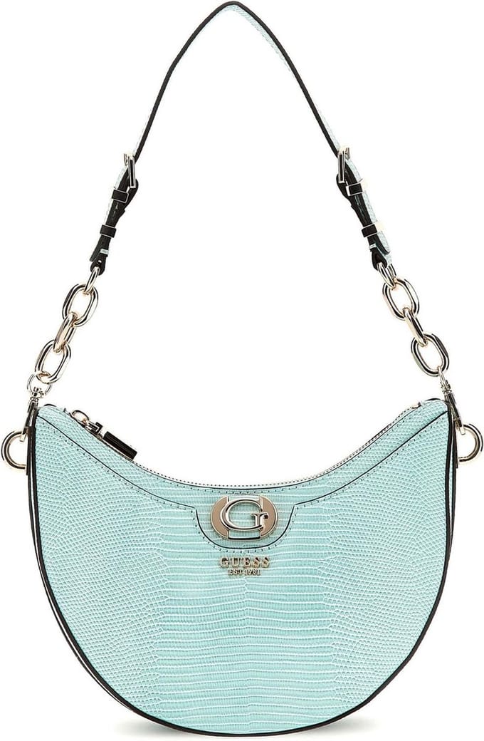 GUESS Schoudertas Orlina Top Zip Shoulder Bag Aqua Marine Turquoise