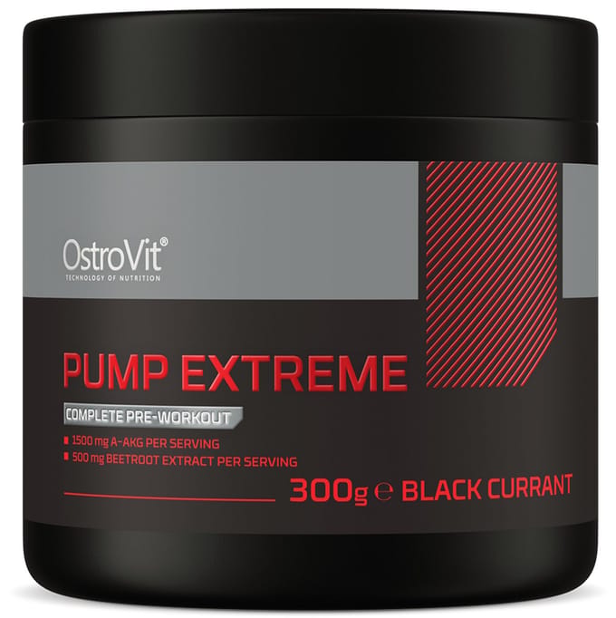 Pre-Workout - Pump Extreme Pre Workout - OstroVit - 300g Aardbei